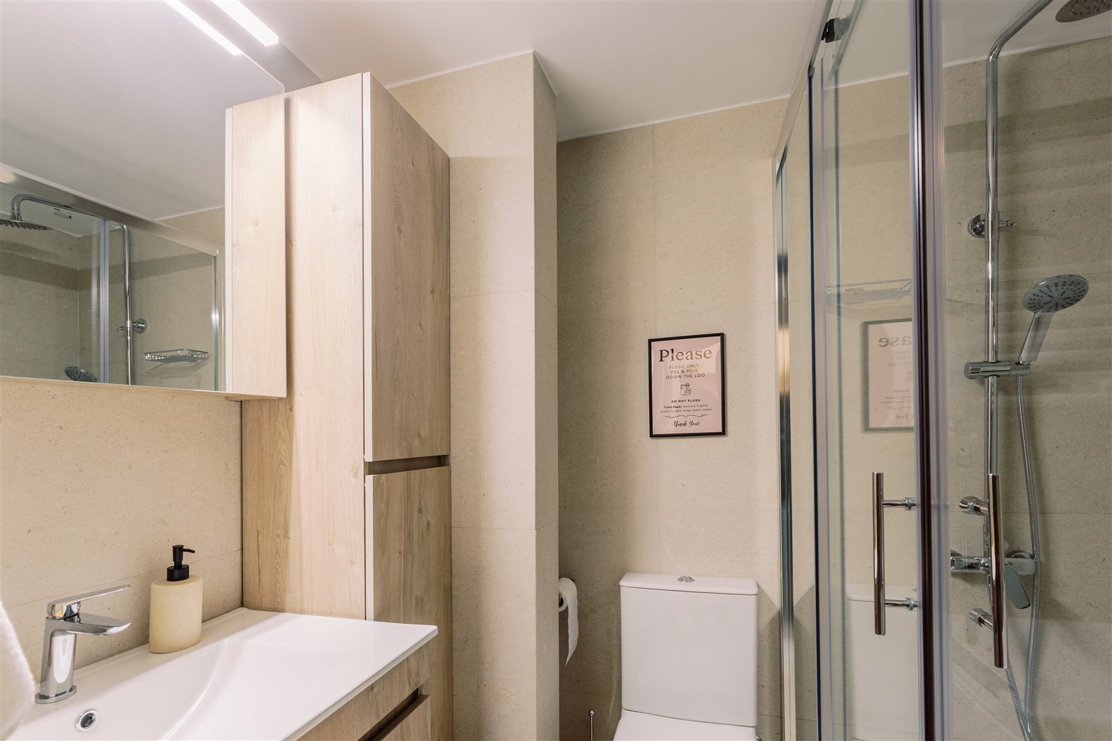 Bathroom at Gaia Apartment