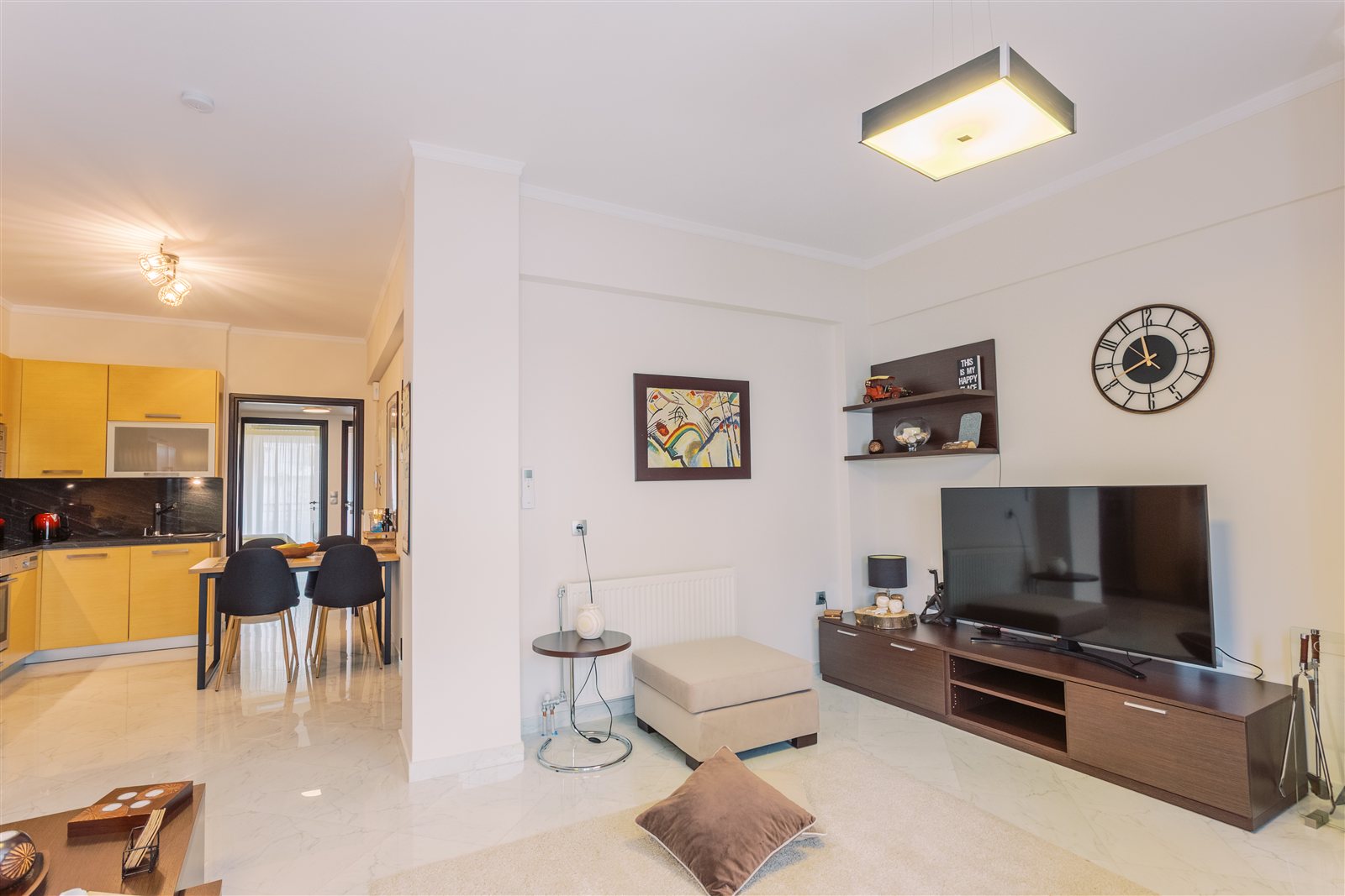 Living area at Gaia Apartment