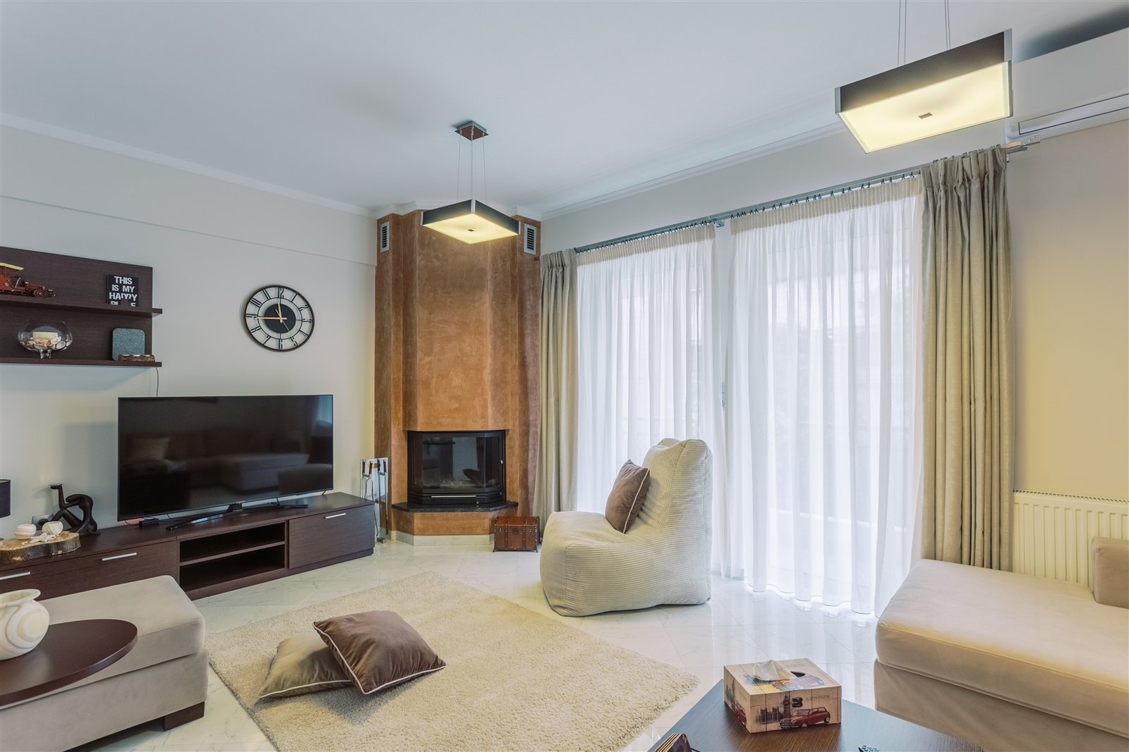 Living area at Gaia Apartment