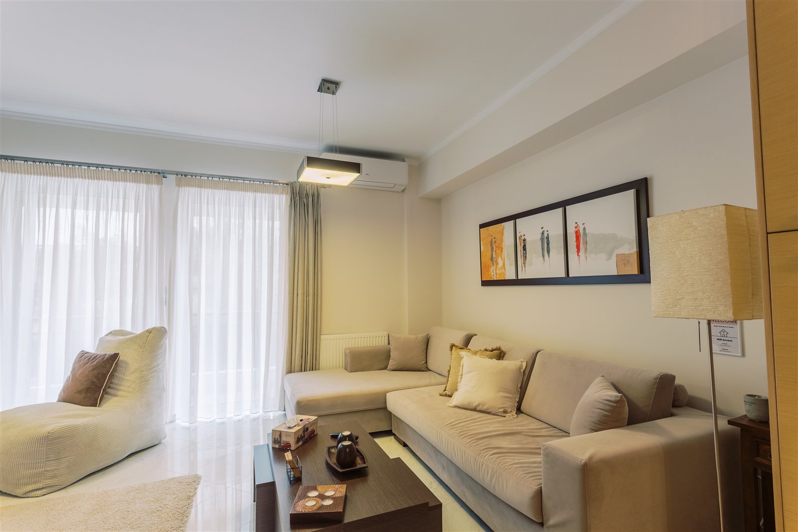 Living room at Gaia Apartment