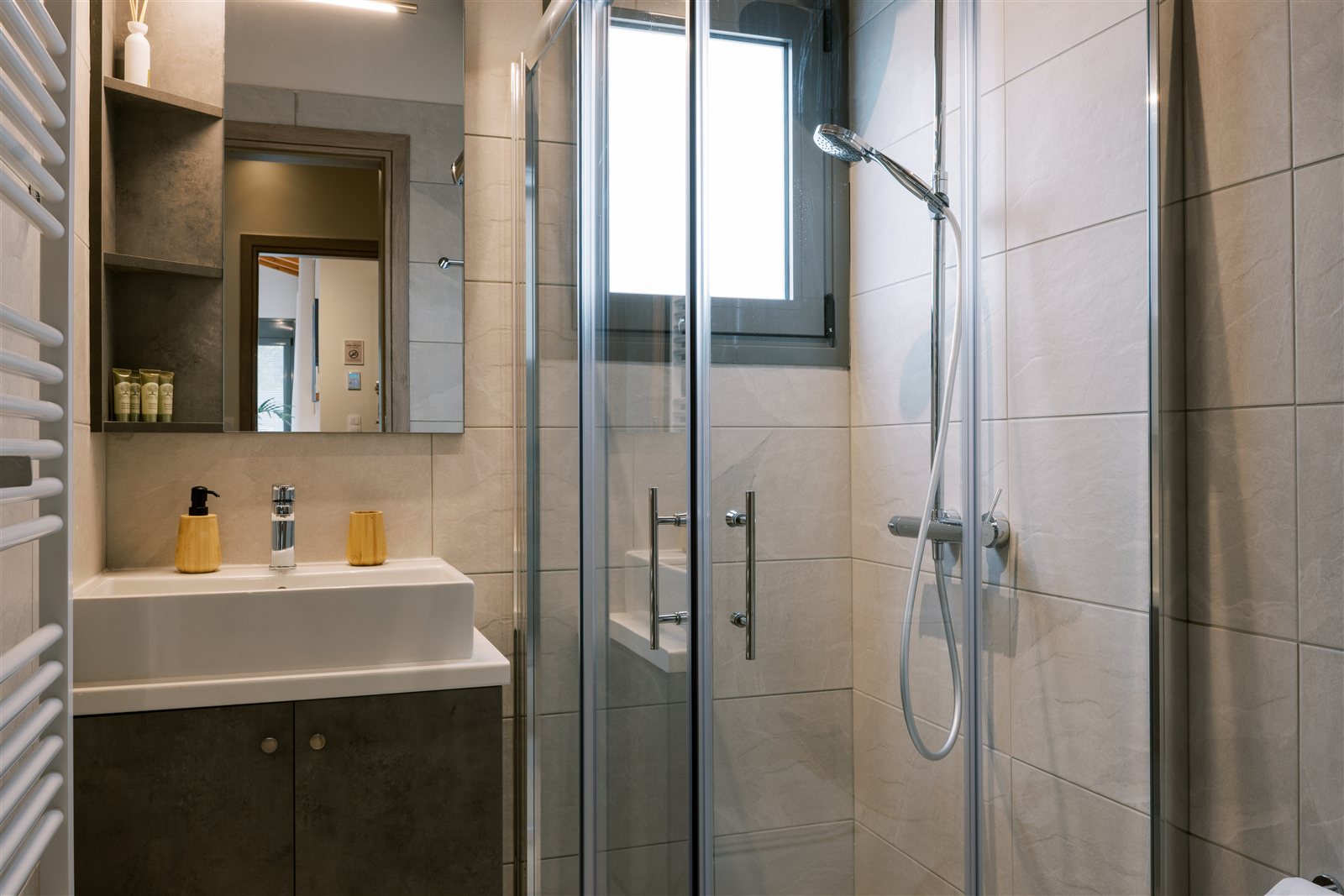 Bathroom at Odysseas Seaside Escape